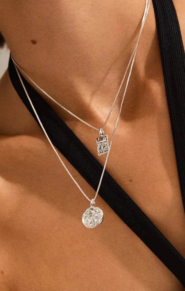 PILGRIM VALKYRIA 2-IN-1 NECKLACE SET IN SILVER