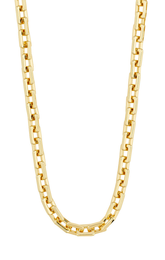 PILGRIM FEEL RECYCLED CABLE CHAIN NECKLACE IN GOLD