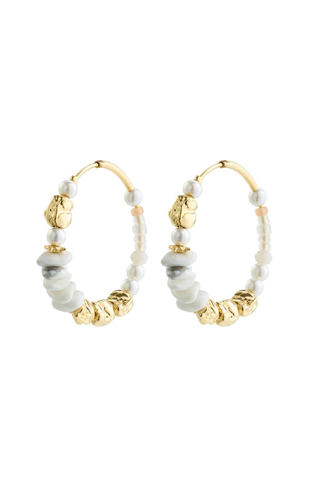 PILGRIM FORCE HOOP EARRINGS IN GOLD