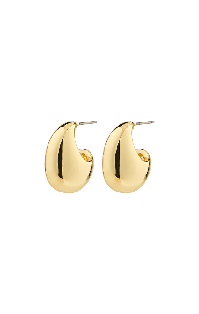 PILGRIM INTENT RECYCLED CHUNKY DROP EARRINGS IN GOLD