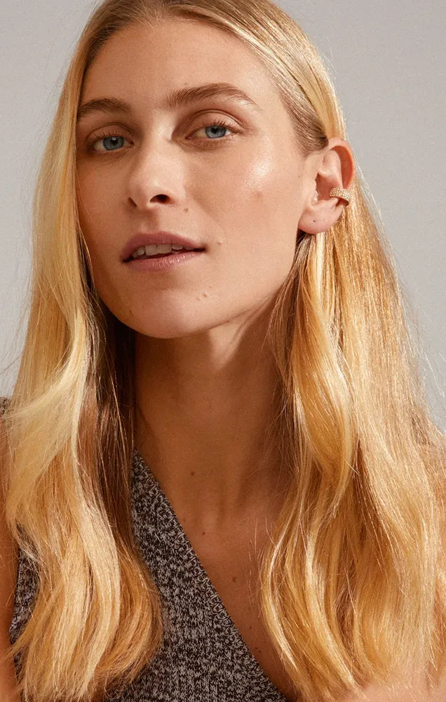 PILGRIM MATYLDA RECYCLED CRYSTAL CUFF EARRING