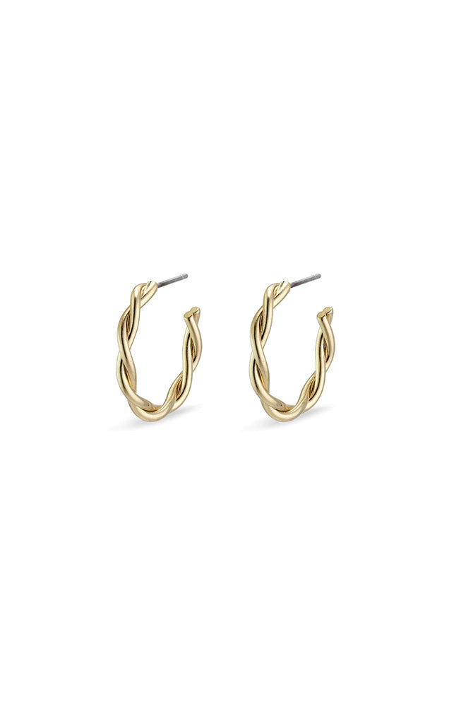 PILGRIM NAJA SMALL TWIST HOOPS