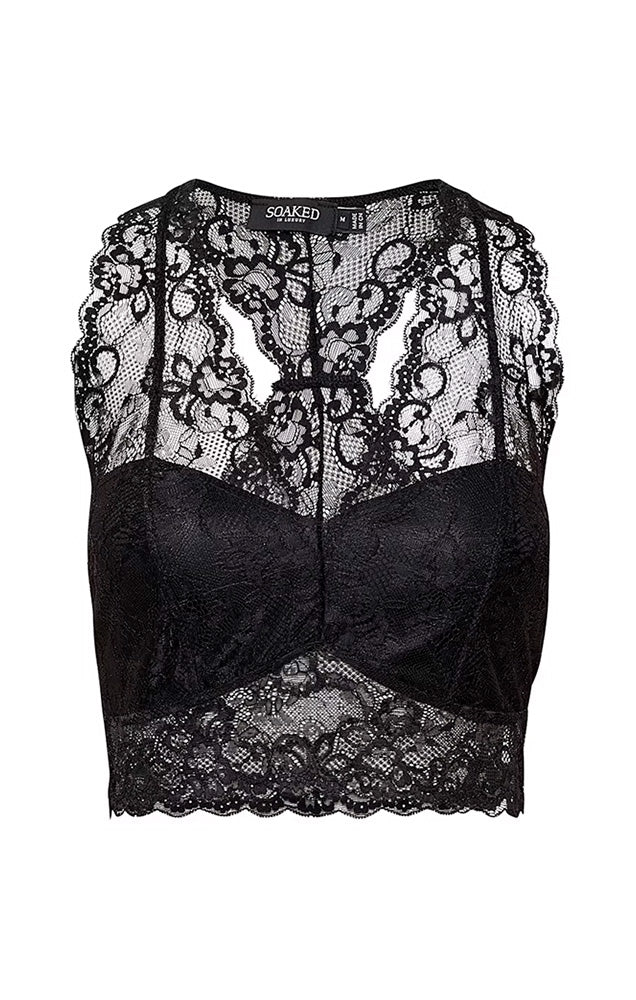SOAKED IN LUXURY SLDOLLY BRALETTE IN BLACK