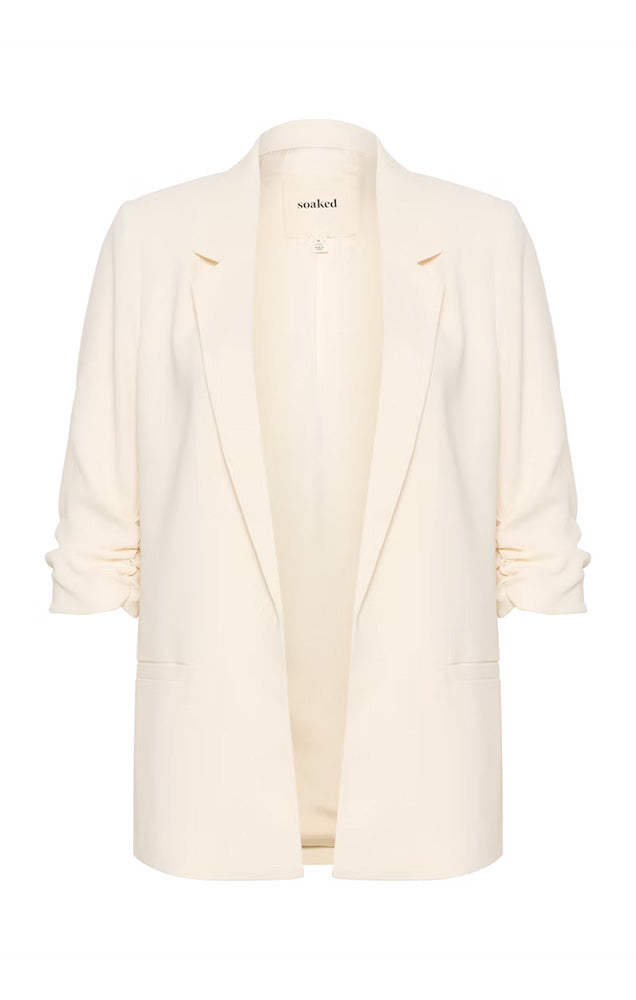 SOAKED IN LUXURY SLSHIRLEY BLAZER IN WHISPER WHITE