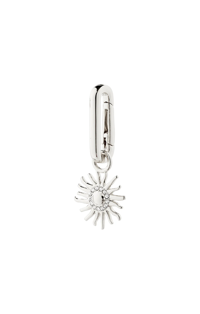 PILGRIM CHARM RECYCLED SUN CRYSTAL PENDANT