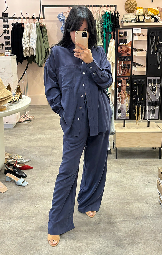 DÈLUC ROXA SHIRT IN NAVY