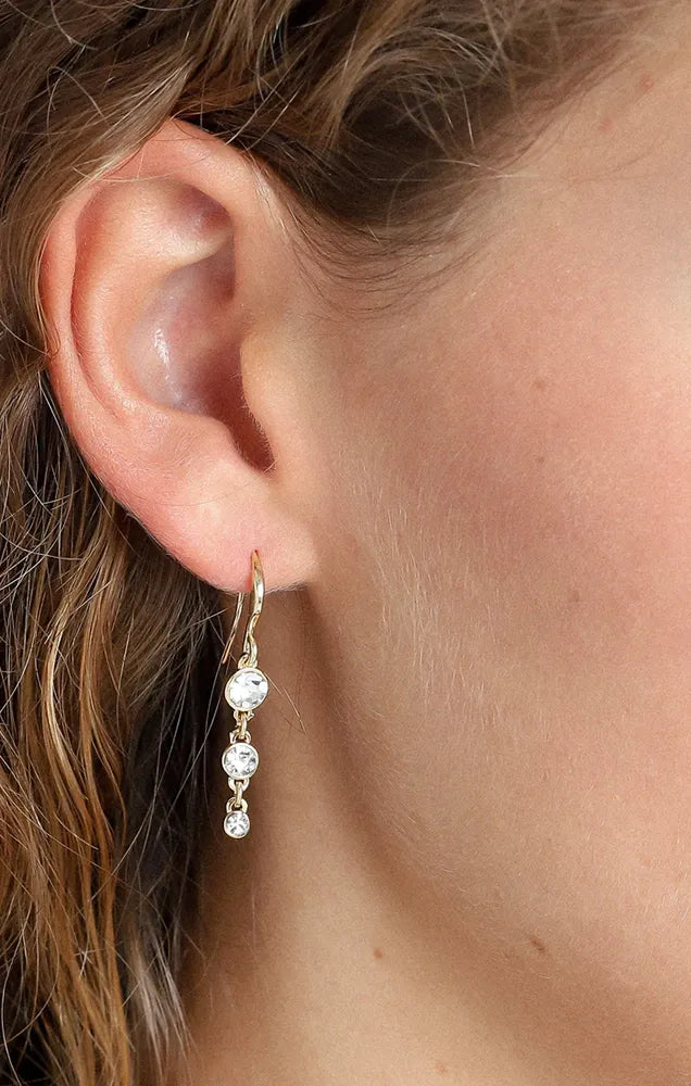 PILGRIM LUCIA RECYCLED CRYSTAL EARRINGS