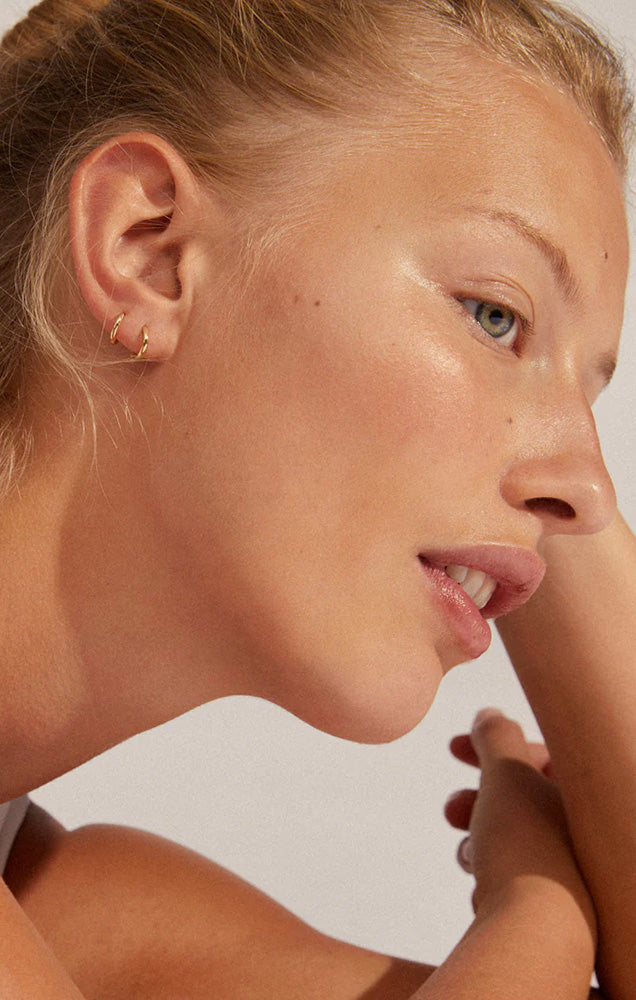 PILGRIM EANNA RECYCLED HUGGIE HOOPS IN GOLD