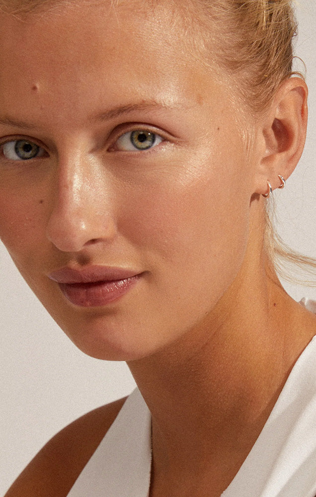 PILGRIM EANNA RECYCLED HUGGIE HOOPS IN SILVER