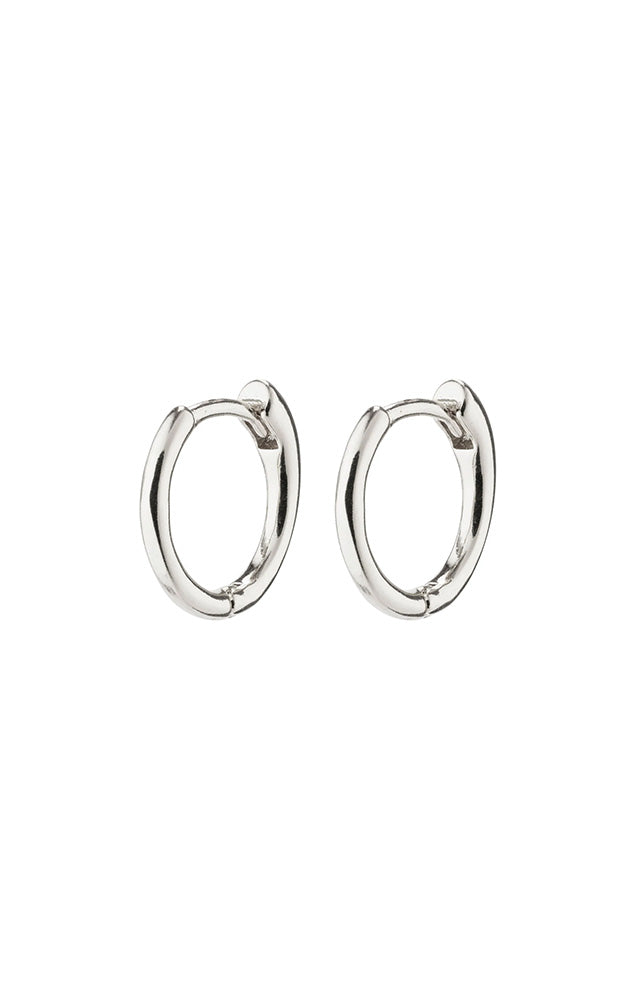 PILGRIM EANNA RECYCLED SMALL HOOPS IN SILVER