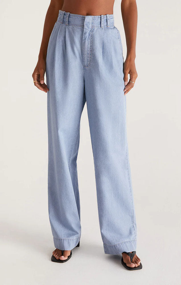 Z SUPPLY FARAH CHAMBRAY TROUSER