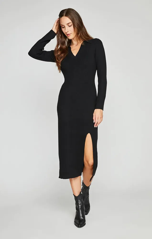 GENTLE FAWN MEADOW DRESS IN BLACK