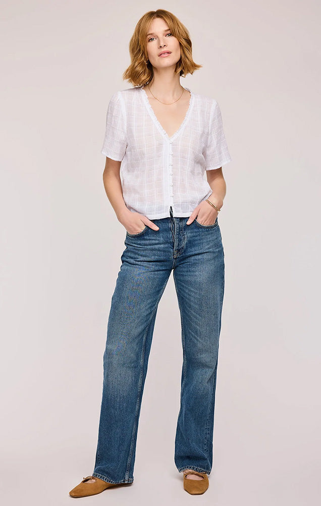 GENTLE FAWN CORDELIA TEXTURED COTTON TOP