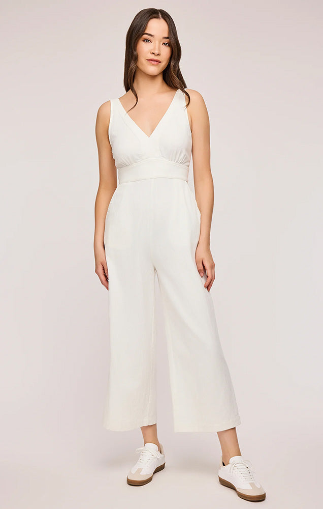 GENTLE FAWN HAVANA JUMPSUIT IN WHITE