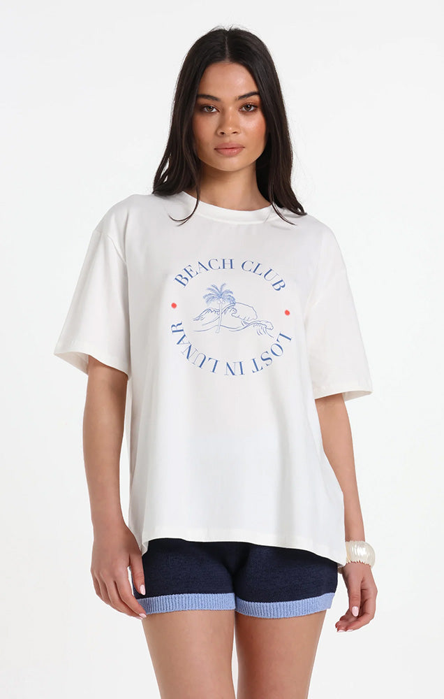 LOST IN LUNAR BEACH CLUB GRAPHIC TEE