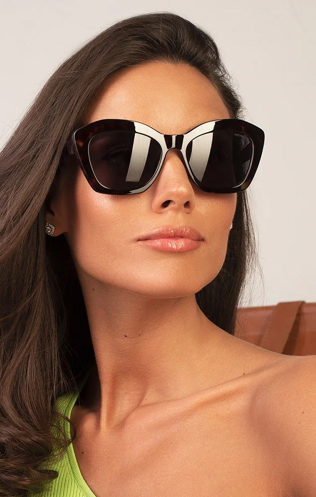 FREYRS PAULINA SUNGLASSES IN TORTOISE