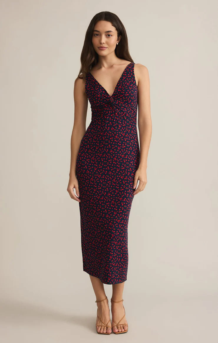 Z SUPPLY ELEVE LA ROSA DITSY MIDI DRESS