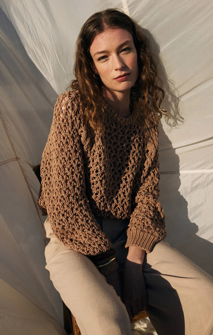 Z SUPPLY CASSIAN SWEATER IN BURRO