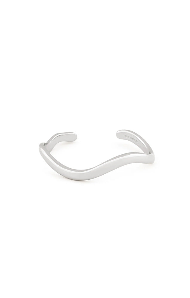 TWENTY COMPASS CURVES BRACELET IN SILVER