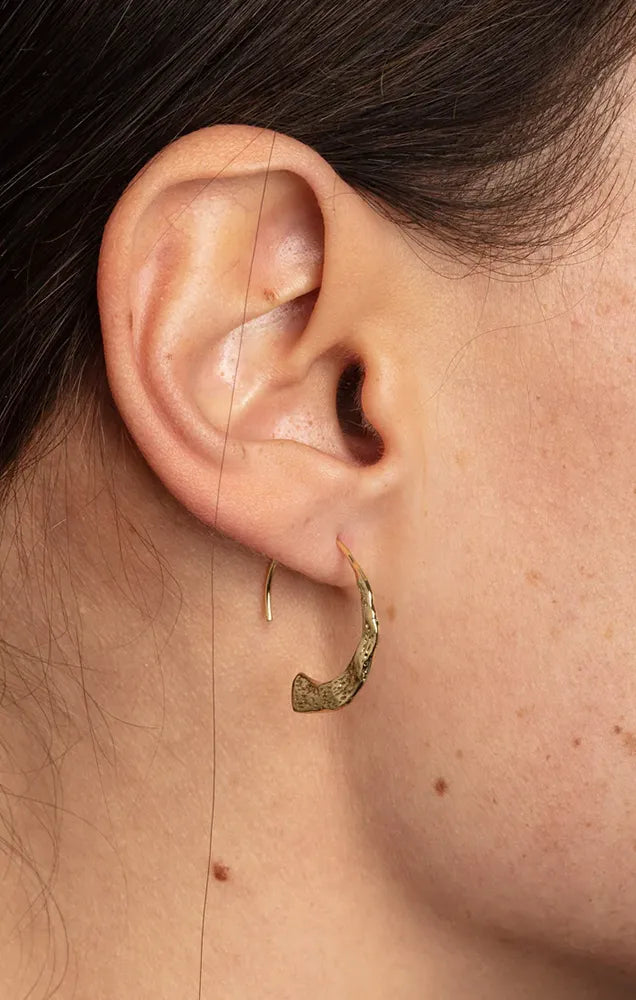 PILGRIM VALKYRIA RECYCLED HOOP EARRINGS IN GOLD