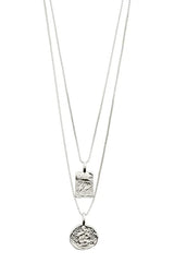 PILGRIM VALKYRIA 2-IN-1 NECKLACE SET IN SILVER