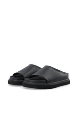 BIAMILANO FAUX LEATHER SLIDES