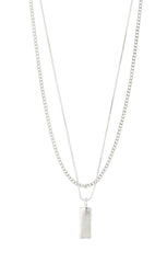 PILGRIM STAR RECYCLED NECKLACE 2-IN-1 SET IN SILVER