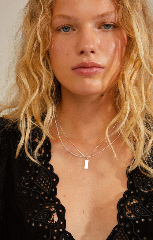 PILGRIM STAR RECYCLED NECKLACE 2-IN-1 SET IN SILVER