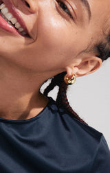 PILGRIM LIGHT RECYCLED CHUNKY EARRINGS IN GOLD