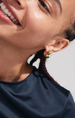 PILGRIM LIGHT RECYCLED CHUNKY EARRINGS IN GOLD