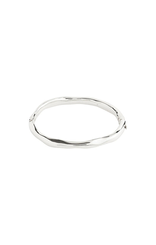 PILGRIM LIGHT RECYCLED BANGLE IN SILVER