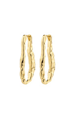 PILGRIM BELIEVE RECYCLED OVAL HOOP EARRINGS IN GOLD