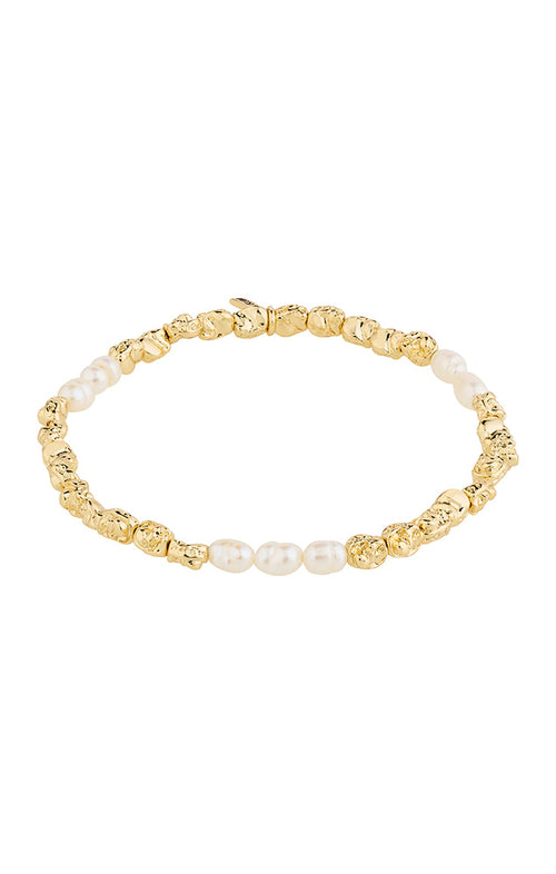 PILGRIM TIDE RECYCLED BEADS BRACELET IN GOLD
