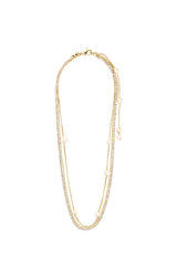 PILGRIM STARLIGHT RECYCLED PEARL & CRYSTAL NECKLACE 3-IN-1