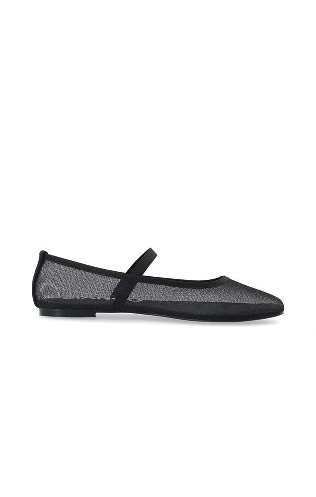 BIALILJA BALLET FLATS IN BLACK MESH
