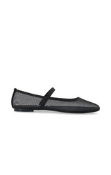 BIALILJA BALLET FLATS IN BLACK MESH