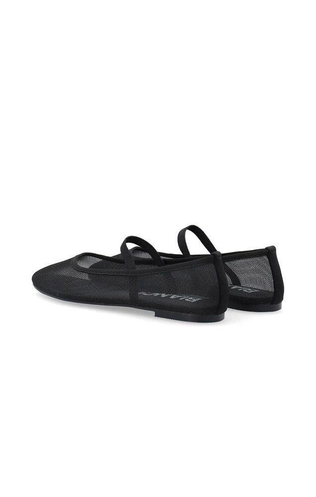 BIALILJA BALLET FLATS IN BLACK MESH