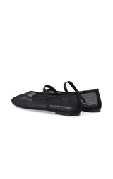 BIALILJA BALLET FLATS IN BLACK MESH