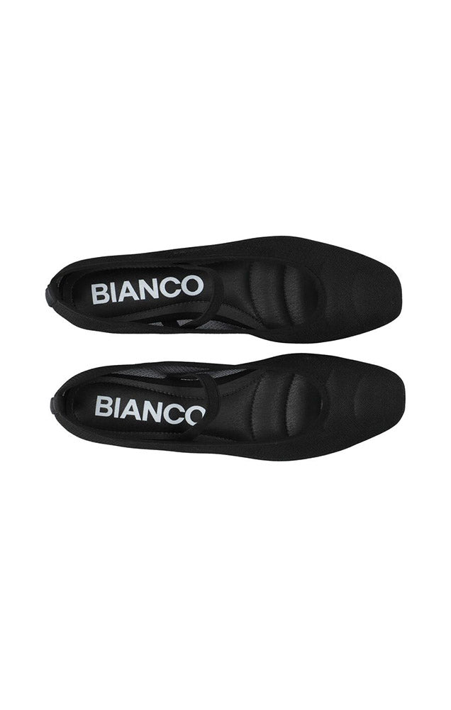 BIALILJA BALLET FLATS IN BLACK MESH