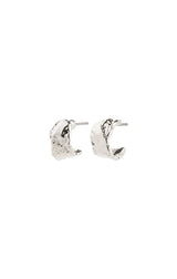 INSTANT RECYCLED HUGGIE HOOP EARRINGS IN SILVER