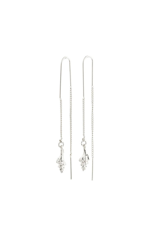 PILGRIM SEA RECYCLED CHAIN EARRINGS IN SILVER