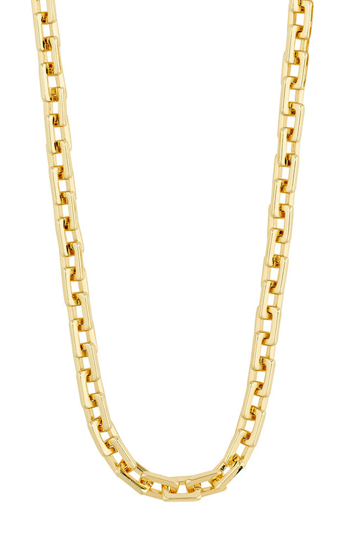 PILGRIM FEEL RECYCLED CABLE CHAIN NECKLACE IN GOLD