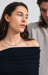 PILGRIM FEEL RECYCLED CABLE CHAIN NECKLACE IN GOLD