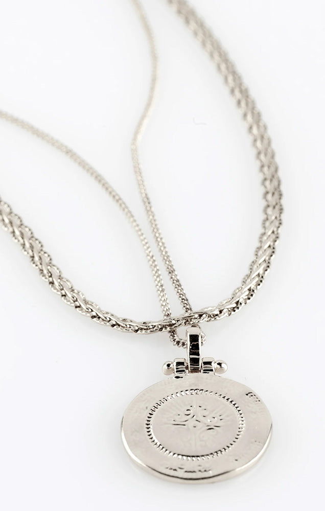 PILGRIM NOMAD 2-IN-1 NECKLACE IN SILVER