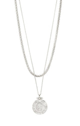 PILGRIM NOMAD 2-IN-1 NECKLACE IN SILVER
