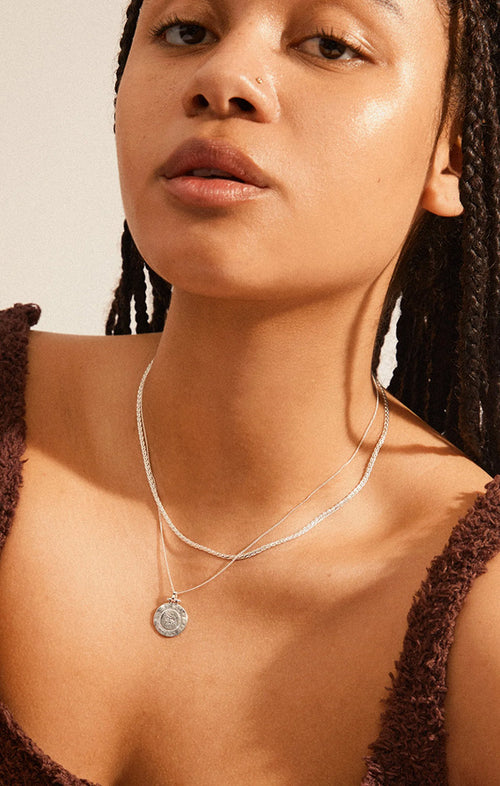 PILGRIM NOMAD 2-IN-1 NECKLACE IN SILVER