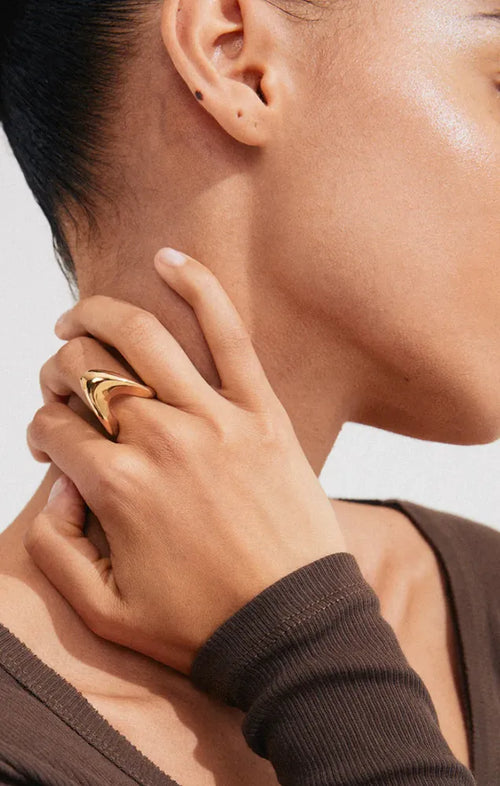 PILGRIM CLOUD RECYCLED RING IN GOLD