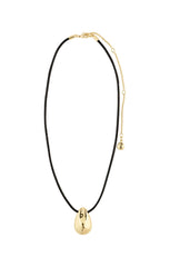 PILGRIM INTENT RECYCLED TEARDROP PENDANT NECKLACE IN GOLD