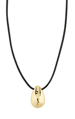 PILGRIM INTENT RECYCLED TEARDROP PENDANT NECKLACE IN GOLD