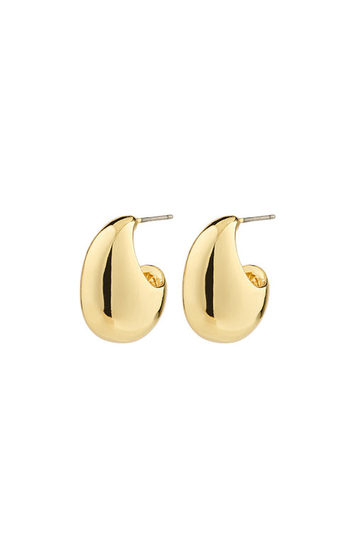 PILGRIM INTENT RECYCLED CHUNKY DROP EARRINGS IN GOLD